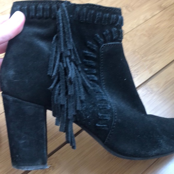 H&M black fringe suede booties - Picture 3 of 5